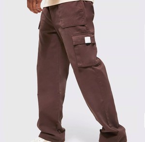 Pantalon cargo jogger en molleton élastique à taille élastique avec boucle, coupe décontractée, taille et logo personnalisables - Vêtement décontracté confortable et élégant pour homme - Product Image 6