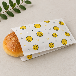 EcoRev ECO65 Greaseproof <b>Paper</b> Bags with <b>Leaf</b> Pattern Heat Seal Biodegradable Food Grade Flat Gift Craft Bags - Product Image 6