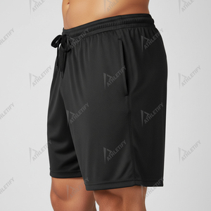 Shorts décontractés pour hommes, taille élastique avec cordon de serrage, légers, pour la détente, l'entraînement et le quotidien, vente en gros, fournisseur OEM, vêtements en vrac - Product Image 4