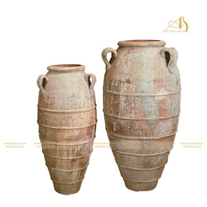 Pot de fleurs Atlantis de haute qualité, moderne, en céramique galvanisée jaune AN546H110, pour la décoration de la maison et du jardin, créations miniatures de paysages - Product Image 1