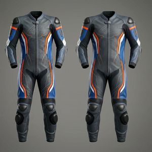 Professional Full Body Leather Motorcycle Racing Suit CE Approved Armor One Piece Motorbike Riding Safety Gear Racing Suit - Product Image 1