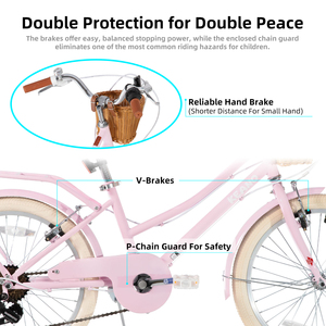 <span class=keywords><strong>Bicicleta</strong></span> Urbana JOYKIE KEANO de 20-26 <span class=keywords><strong>Pulgadas</strong></span>, Acero con Alto Contenido de Carbono, Frenos V Dobles, Protector de Cadena, Canasta Delantera, Portaequipajes Trasero, <span class=keywords><strong>Bicicleta</strong></span> Urbana para Mujer - Product Image 3