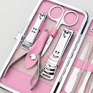 Professional German Stainless Steel Nail Scissors Clipper 7 in 1 Single Spring Luxurious Manicure & <b>Pedicure</b> <b>Set</b> Case - Product Image 6