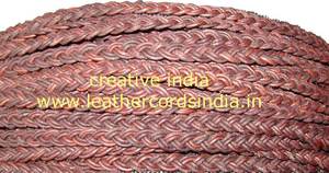 Cordon en cuir tressé plat de haute qualité personnalisable tailles 2mm et 3mm pour bijoux artisanaux bricolage et autres accessoires prix de gros - Product Image 2