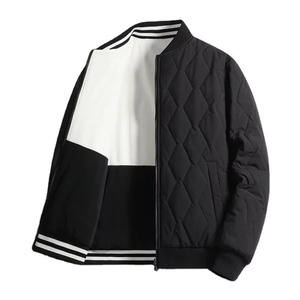 Warm Bomber <b>Jacket</b> Two Sided Wear <b>Thick</b> <b>Fleece</b> Stand Canvas New Streetwear Oversize Warm Coat Variety - Product Image 1