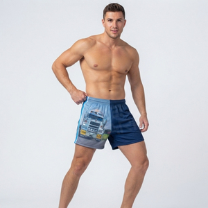 Wholesale Cheap Rugby Shorts Custom Logo Quick Dry Beach Trunk Shorts for <b>Boys</b> Drawstring Thick Footy Shorts with Zipper Pockets - Product Image 6