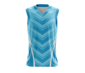 Conjunto de camiseta de baloncesto sublimada sin mangas personalizada de alta calidad, transpirable y de secado rápido, de poliéster, para hombre y mujer. - Product Image 6