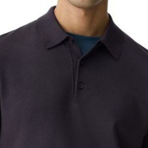 Camiseta Polo Clásica de Corte Regular, Manga Corta, Cuello Casual, Tela Suave y Transpirable, Ropa Casual Elegante para Golf y Tenis, OEM ODM - Product Image 3