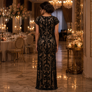 Luxury Women Black Embroidered Modern Mermaid Evening Gown | Elegant Sweetheart Neck Maxi Dress Premium Designer Party Wear - Product Image 4