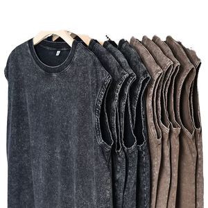 Camisetas de Alta Calidad 100% Algodón con Hombros Caídos para Hombre, Ecológicas, 220gsm, Anti-Pilling, para Gimnasio, Running, Oversize, Lisas - Product Image 6