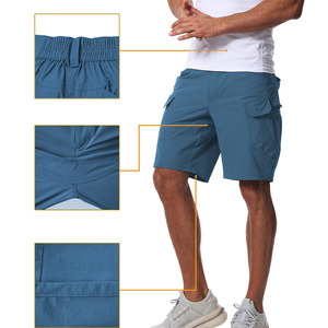 Outdoor Wear Cargo Shorts For Men's Relaxed Fit Breathable Solid Color Unique Look Cargo Shorts For Men's - Product Image 5