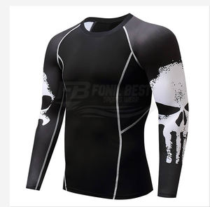 เสื้อพิมพ์ลายหัวกะโหลก ระบายอากาศได้ดี เป็นมิตรกับสิ่งแวดล้อม แขนยาว ยูนิเซ็กซ์ สำหรับออกกำลังกาย ยืดหยุ่น แห้งเร็ว เหมาะสำหรับปั่นจักรยาน วิ่ง กระชับกล้ามเนื้อ - Product Image 6