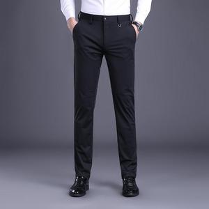 Pantalon de costume pour homme, coupe slim, extensible, coupe classique, pour affaires et occasions formelles, mode masculine, décontracté, nouveau, taille haute, coupe ample, grande taille, tendance - Product Image 3