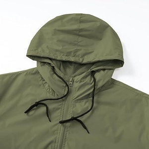 OEM Casual Hooded Windbreaker Coat for <b>Men</b> Eco Friendly Fabric Design <b>Men</b>’s <b>Lightweight</b> Hooded Streetwear <b>Jacket</b> Windproof - Product Image 5