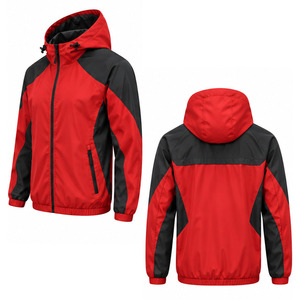 Windbreaker <b>Jacket</b> for Men Lightweight Outdoor Running Water Resistant Full Zip Hooded Sportswear Wholesale Apparel Manufacturer - Product Image 6