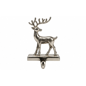 Support de chaussette de Noël en métal argenté de luxe, robuste, en alliage de zinc, pour cheminée, décoration d'intérieur, vente en gros - Product Image 3