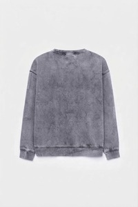 เสื้อสเวตเชิ้ตผู้ชายทรงโอเวอร์ไซส์ ผ้าวาฟเฟิล ระบายอากาศได้ดี ผ้าฝ้ายหนานุ่ม คอกลม สวมหัว สไตล์ฮิปฮอป ลำลอง แฟชั่นฤดูหนาว - Product Image 2