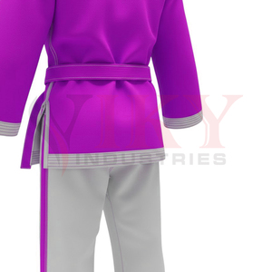 Uniforme de Karate de Lona para Mujer, de Alta Calidad, Personalizado con Marca Propia, Bicolor, para Jóvenes y Adultos, Venta al Por Mayor Directa de Fábrica - Product Image 6