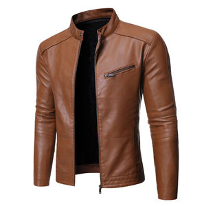 Veste en cuir à capuche décontractée de haute qualité, personnalisable, écologique, à séchage rapide, respirante, pour l'hiver, Pakistan - Product Image 4