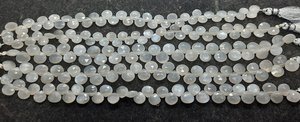 Natural Grey Moonstone Faceted Heart Beads For Jewelry Making 7-8MM Grey Moonstone Faceted Gemstone Heart Shape Beads Wholesaler - Product Image 3