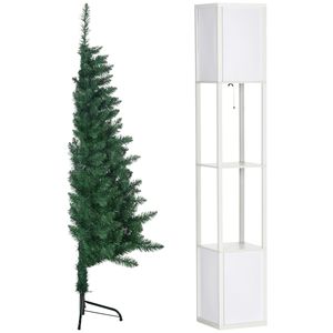 "7ft Luxury Artificial Half Christmas <b>Tree</b> Pre-Lit Pe PVC Steel for Indoor Decor" New Title "180cm Pre-Lit Pe PVC <b>Tabletop</b> - Product Image 1