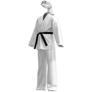 Uniformes de karaté unisexes 100% coton en deux pièces, combinaisons de judo et de karaté de couleur blanche pour adultes, prix bas, prix de gros - Product Image 5