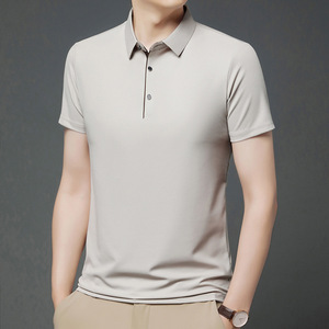 Camiseta Polo de Manga Corta para Hombre, Diseño Personalizado con Logotipo Bordado e Impreso, Color Sólido, Verano, Moderna y Cómoda - Product Image 3