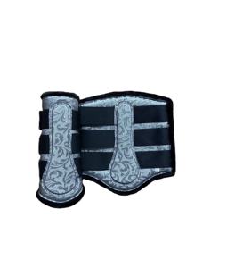 Bottes de tendon de cheval à la mode Protection des jambes néoprène réglable Durable de haute qualité taille de couleur personnalisée attelle de brossage de cheval - Product Image 2