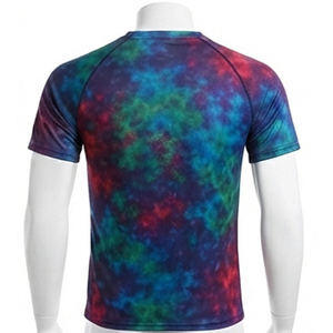 Men's Short Sleeve Compression T-Shirt Spandex/Polyester Eco-Friendly Solid <b>Knitted</b> Regular Fit O-Neck Sporty Casual Activewear - Product Image 2