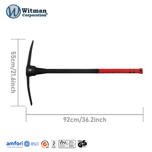 Pioche de bûcheron professionnelle de qualité industrielle 5LB Drop 45 #   Tête en acier à haute teneur en carbone, manche en fibre de verre TPR antidérapant - Product Image 2