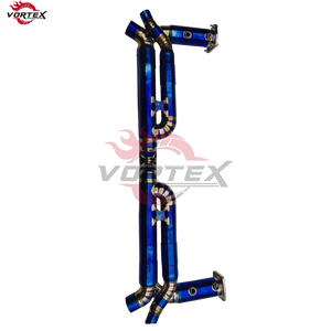 Système d'échappement Catback en titane de qualité 5 Vortex pour Porsche 911 Carrera 991.2 Turbo S Racing Catback Exhaust Installation facile - Product Image 6