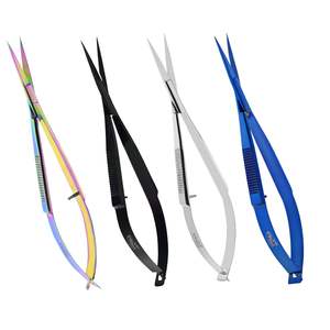 Ciseaux de précision pour sourcils en acier inoxydable massif, micro-ciseaux pour cils, ciseaux de coupe pour moustache - Product Image 6