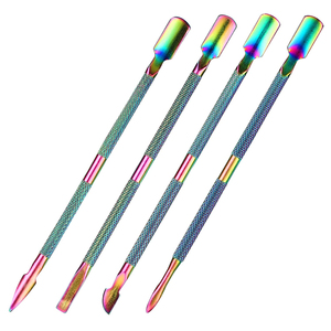 Cuticle Pusher Tool Cuticle Remover and Cutter Dual Side Nail Scraper Pusher Manicure Cleaner Cuticle <b>Trimmer</b> for Salon Uses - Product Image 1