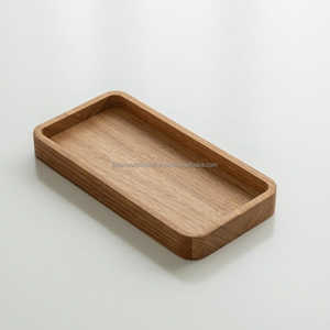 Plateau de service artisanal en bois d'acacia naturel de qualité supérieure, personnalisable, compatible lave-vaisselle et micro-ondes, finition thermolaquée, moderne - Product Image 6