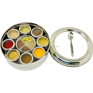 Nouvelle Arrivée 2026 – Boîte à Épices Ronde en Acier Inoxydable Robuste, Qualité Alimentaire, Compatible Lave-Vaisselle, Idéale pour la Maison et la Restauration - Product Image 1