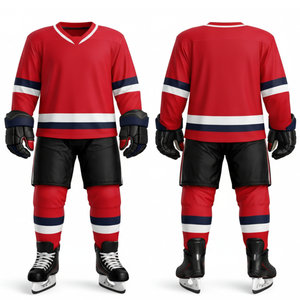 Maillots de hockey sur glace personnalisés OEM en promotion – Ensemble de protection de haute qualité à prix abordable pour le sport - Product Image 4
