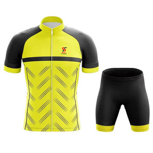 Ensemble de maillot de cyclisme personnalisé de qualité supérieure et respirant, nouveau modèle, anti-bactérien, séchage rapide, 100% polyester - Product Image 1