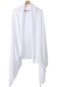 Serviette unie en coton pour l'Ihram, vêtement islamique pour hommes, blanc, pour le Hajj et l'Omra, cadeau de Hajj, serviette Ihram modeste et respirante - Product Image 4