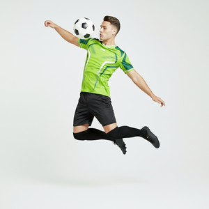 Camisetas de Fútbol Color Verde Lima con Servicios OEM, Camisetas de Fútbol Transpirables, Se Acepta Logotipo Personalizado en la Parte Delantera - Product Image 2