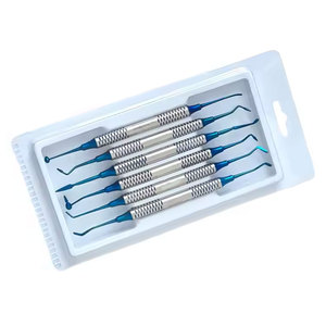 Juego de Instrumentos de Resina Compuesta Dental Premium, Kit Restaurador con Recubrimiento de Titanio Azul para Restauración Dental Precisa, Antiadherente - Product Image 2