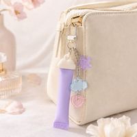 Porte-clés personnalisé avec crème pour les mains, capuchon en caoutchouc souple et breloques en acrylique pour cadeaux promotionnels d'entreprise