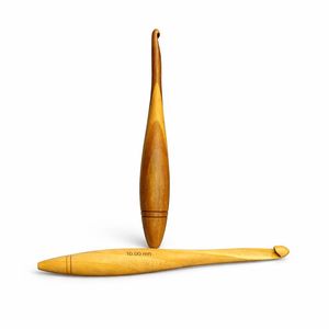 Wooden Crochet Hook – Ergonomic Large Size Yarn Hook – Handcrafted Smooth Knitting Needle for Chunky Yarn & DIY Crochet Projects - Product Image 2