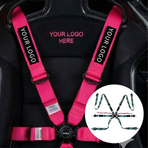 Arnés de Seguridad de 6 Puntos TBRACING ULTRA-D OEM ODM Personalizado de 2" FIA 8853-2016, Colores Fluorescentes con Patente de Taiwán - Product Image 3