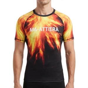T-shirt de compression à manches courtes pour homme style Bape – Vêtement de sport athlétique avec motif graphique pour l'entraînement - Product Image 1