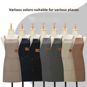 Customized <b>kitchen</b> <b>apron</b> heavy duty polyester with waist fit design perfect for restaurant uniform and daily cooking use - Product Image 5