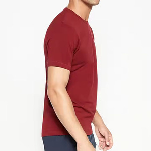 เสื้อยืดโลโก้สั่งทำสำหรับผู้ชาย ผ้าคอตตอนหนา 100% คุณภาพสูง สตรีทแวร์ ทรงโอเวอร์ไซส์ สำหรับออกกำลังกาย เสื้อยืดผู้ชายแบบเรียบ - Product Image 2