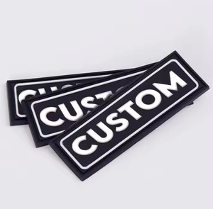 Flexible 3D Embossed PVC Rubber Patch with Heart/Alphabet/Flower Designs for Custom Brand Promotion on Hats & <b>Bags</b> - Product Image 6