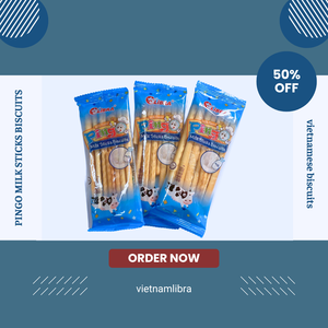 186g Creamy Milk Stick <b>Biscuits</b> Sweet Snack Vietnam Factory ODM Supplier - Product Image 2