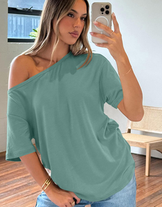 <b>Women</b> Breathable Cotton T Shirt Casual Ladies Tee Short Sleeve Soft Summer <b>Top</b> Plain Cotton T Shirt Custom Logo Fashion - Product Image 1