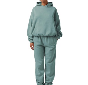 Meilleur Matériel Coton Polyester Couleur Unie Femmes Survêtement Street Wear Nouvelle Arrivée Femmes Survêtement pour Adultes Dames Plus La Taille - Product Image 1